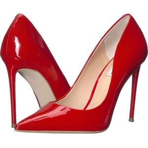Steve Madden red patent leather stiletto